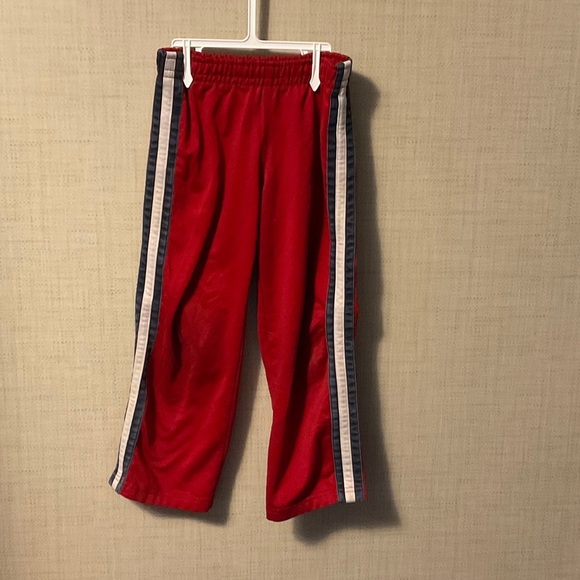 GAP Red Sweatpants with Striped Sides - Picture 1 of 5